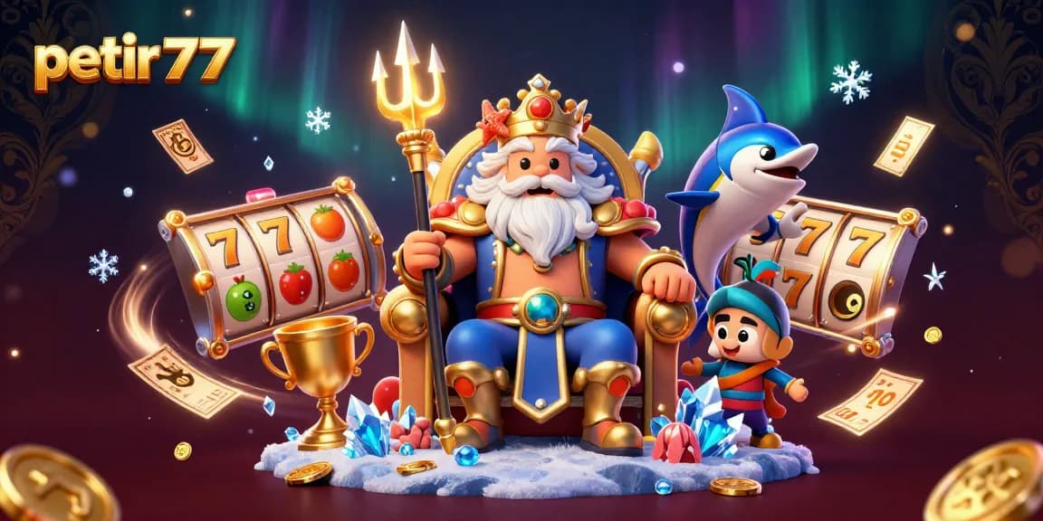 Experience thrilling wins with petir777 at a vibrant online casino adventure featuring Neptune and treasures!