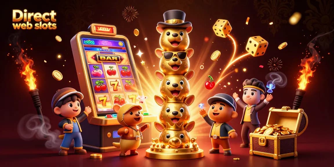 Engage with Direct web slots by exploring dynamic gameplay in an exciting casino scene.
