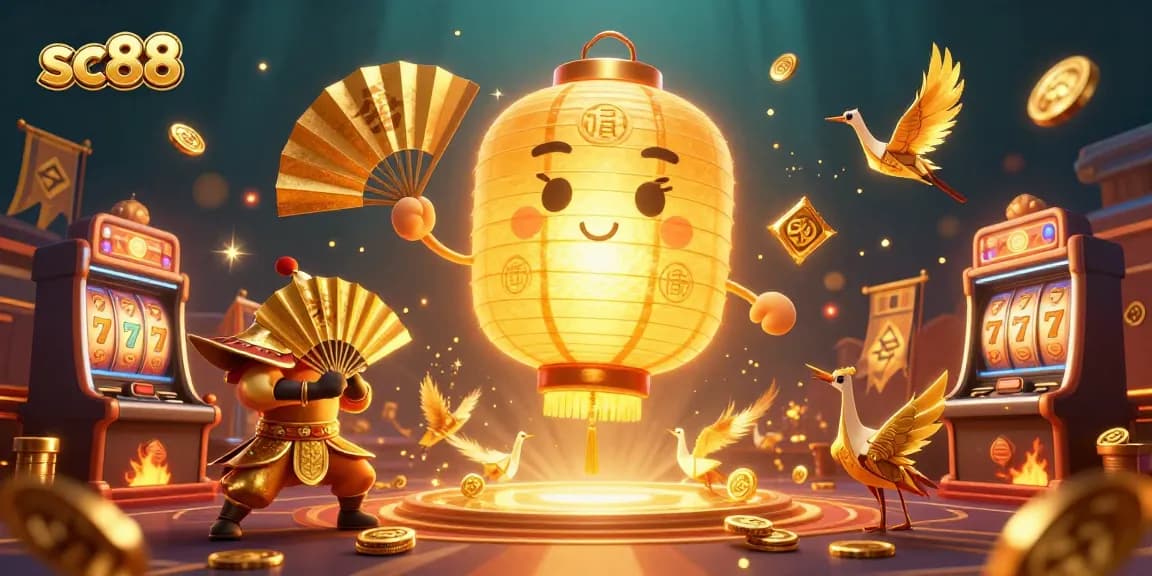 Engage with the exciting atmosphere of the sc88 casino, featuring golden lantern spirits and vibrant slot games bursting with energy.