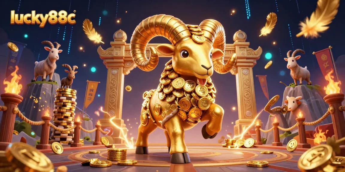 Engage in thrilling casino gameplay at lucky88c with the majestic golden ram and dynamic game elements.