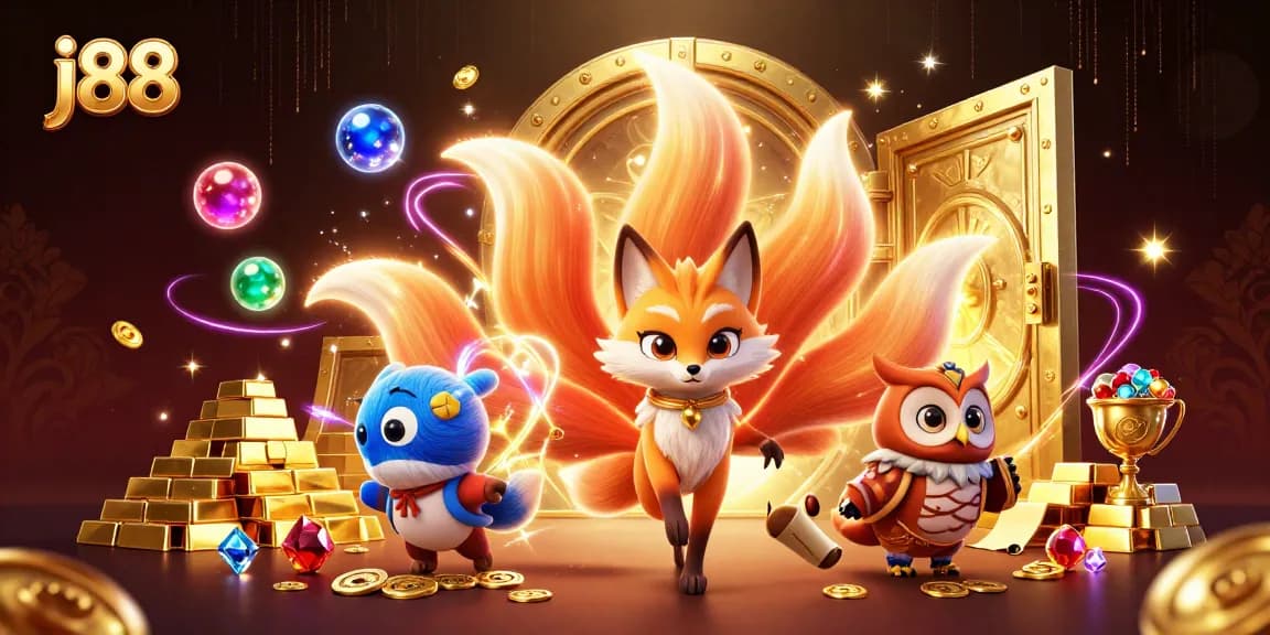 Experience thrilling j88 rewards with a vibrant, colorful casino spirit scene