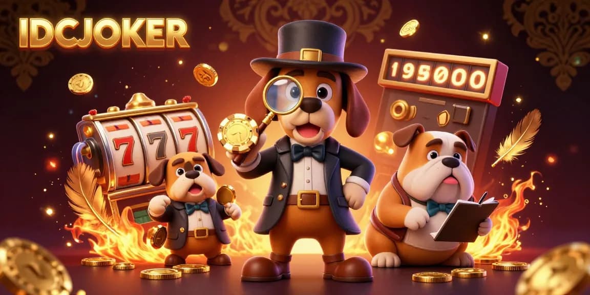Engage with IDCJOKER's thrilling slot experience featuring a detective and his bulldog companion.