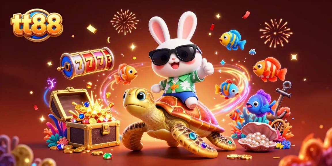 Engage with exciting gaming at tt88 with a lively scene featuring vibrant characters and casino elements.