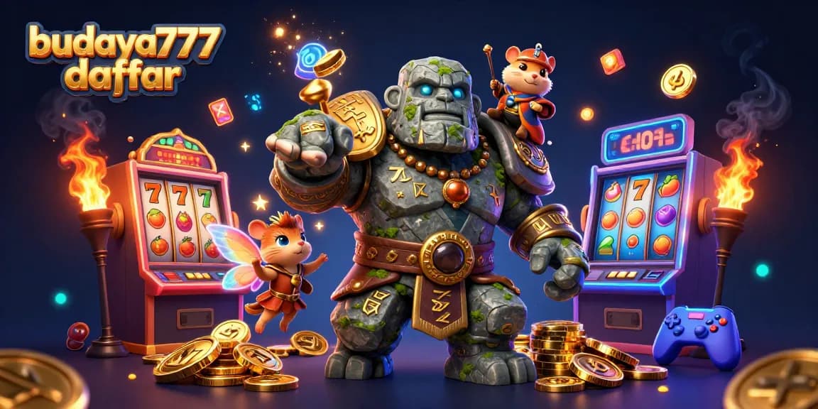 Visualisasikan budaya777 daftar dengan karakter menawan dalam permainan kasino slot.