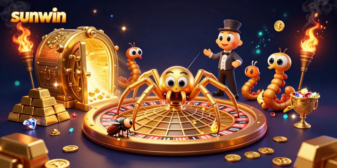 Experience thrilling bets at sunwin with vibrant gaming scenes and sparkling treasures.