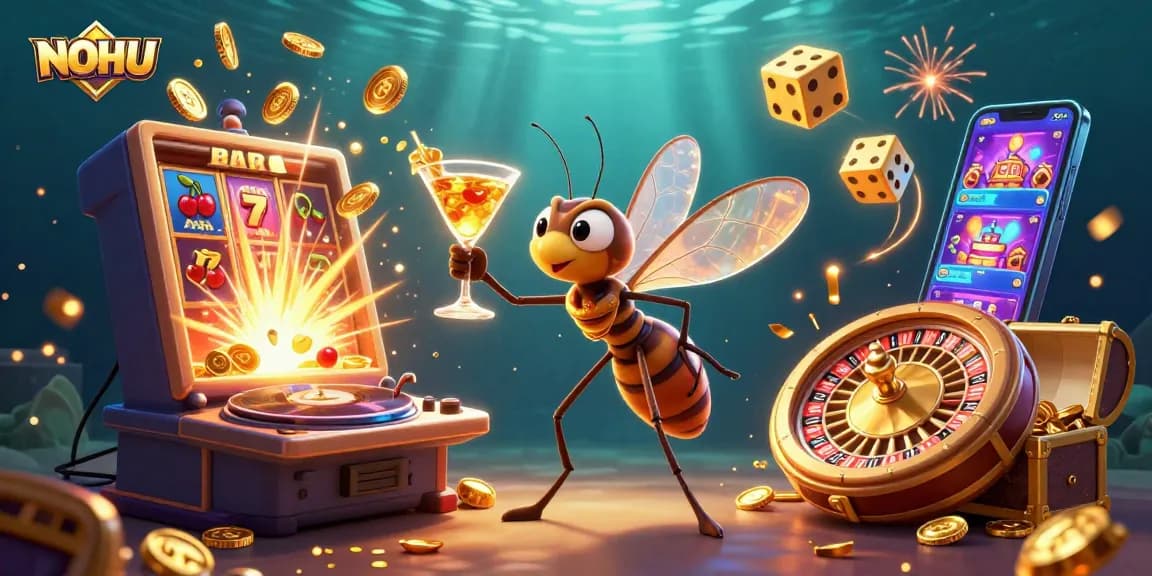 Experience the thrill of NOHU with its casino games, featuring a vibrant atmosphere and engaging characters.