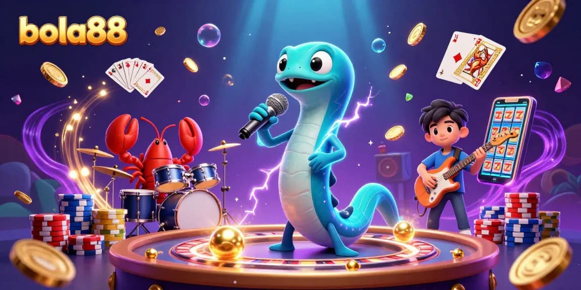 Experience bola88 thrills in an underwater casino with lively characters and captivating game elements.