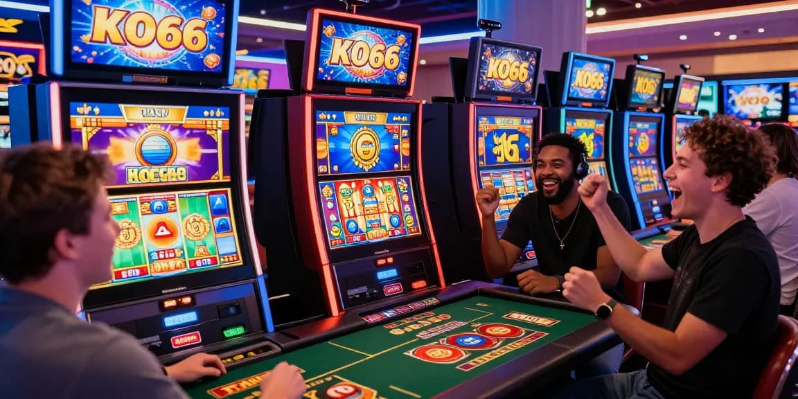 Exciting KO66 online gaming scene with players enjoying vibrant casino games and live dealers.