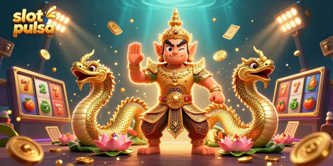 Menangkan jackpot slot pulsa dengan permainan yang menarik dan simbol keberuntungan.