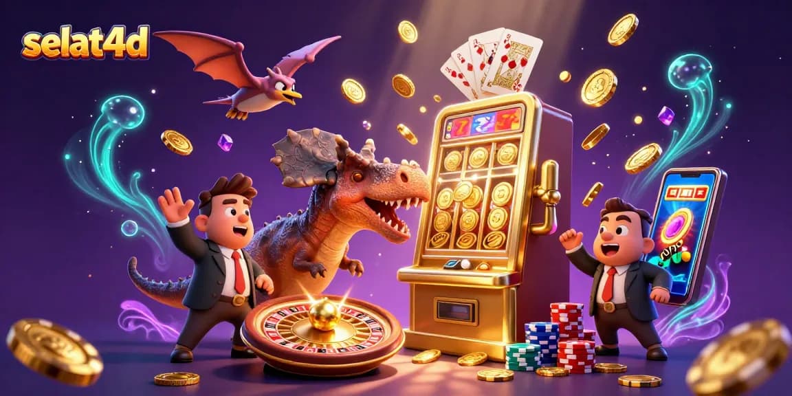 Watch selat4d players win jackpots with vibrant slot machines and animated casino characters!