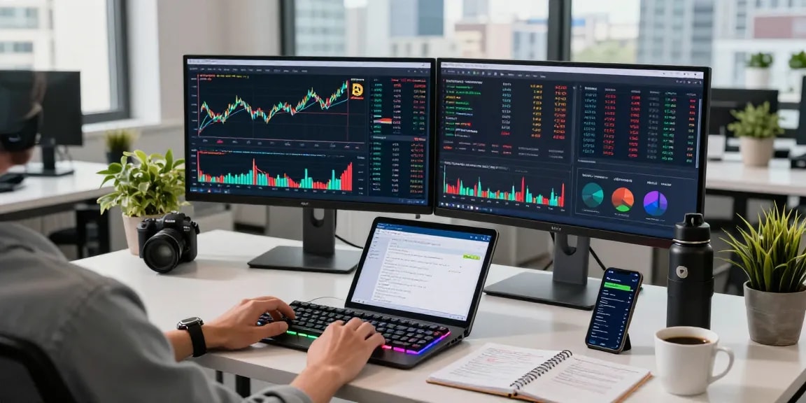 Playexch247 cryptocurrency trading workspace with live market analysis and advanced DeFi platforms.