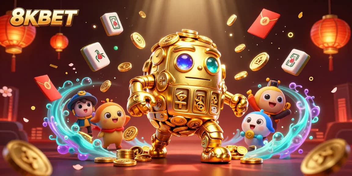 Spin the reels with 8KBET's vibrant gaming universe filled with golden features and dynamic visuals.