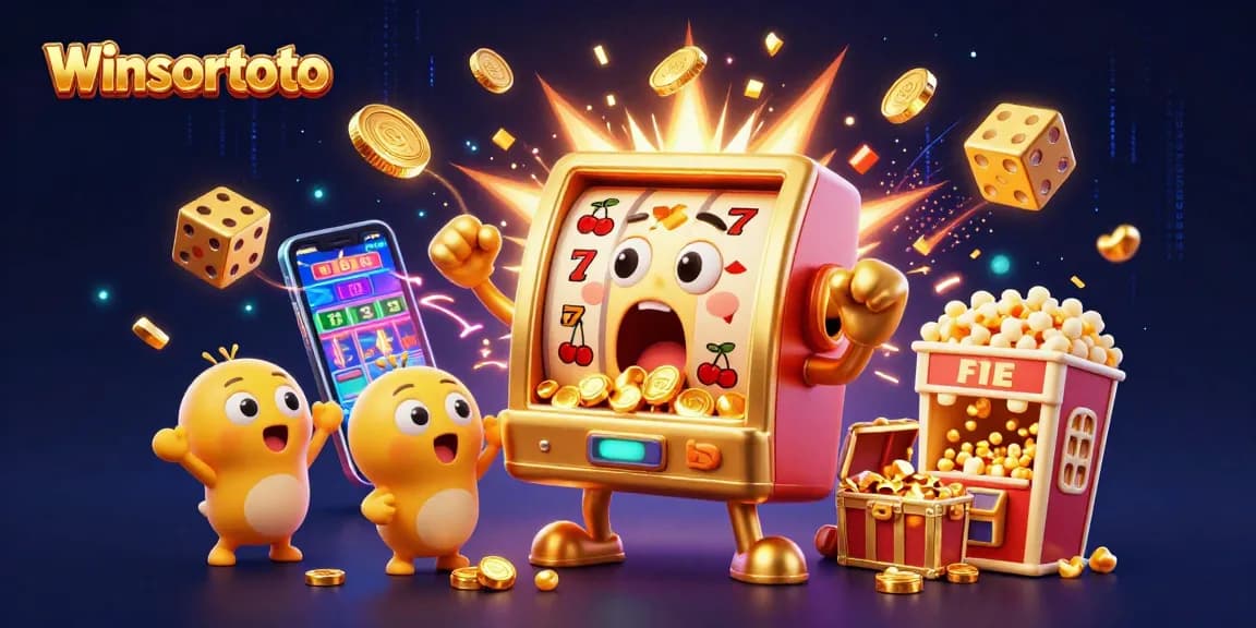 Winning with winsortoto at the lively casino jackpot scene with golden slot machines