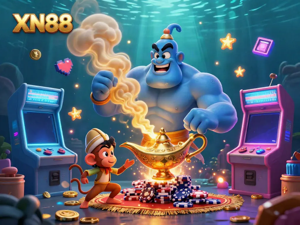 Engage with XN88 casino charm through enchanting magic elements and vibrant game imagery.