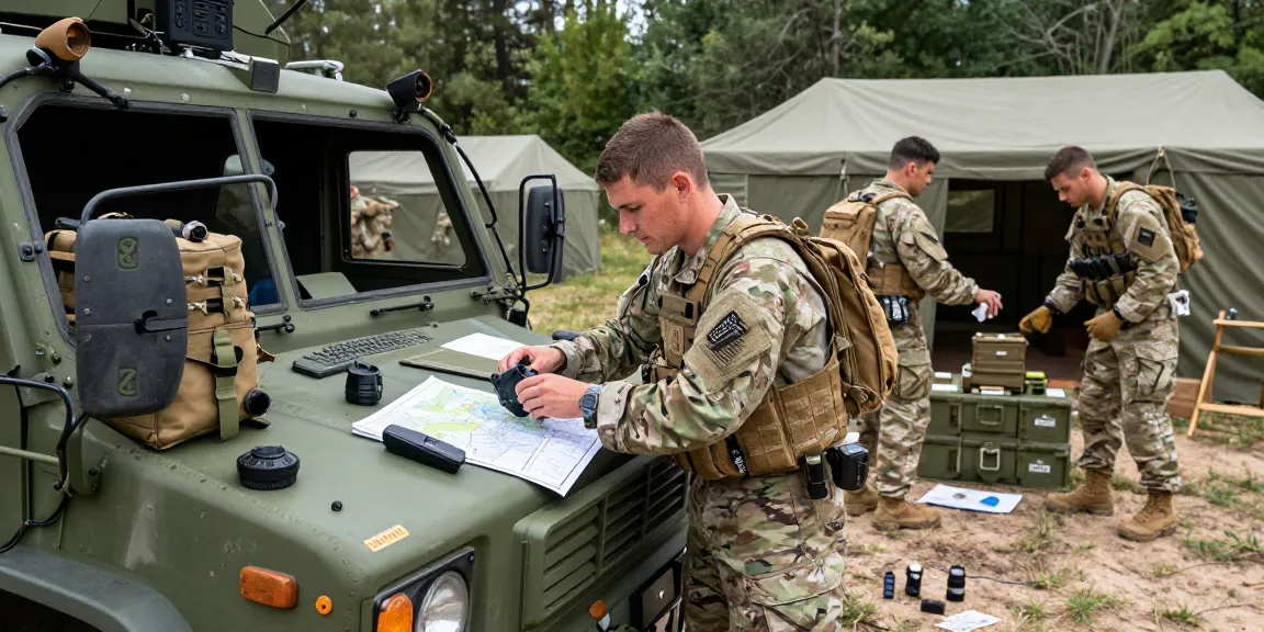 88M com operators engaged in military vehicle training, showcasing teamwork and logistics.