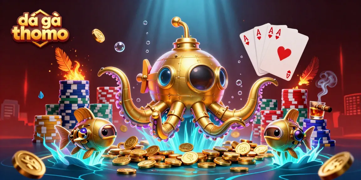 Experience the excitement of đá gà thomo with vibrant casino visuals featuring a dynamic arena.
