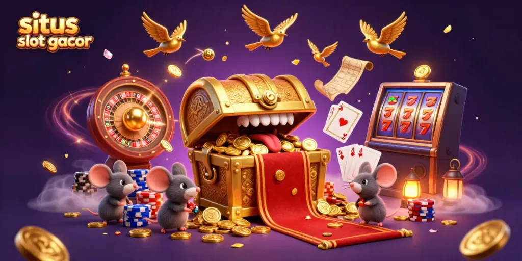 Permainan slot situs slot gacor dengan fitur jackpot dan keberuntungan menanti pemain yang siap memutar gulungan.