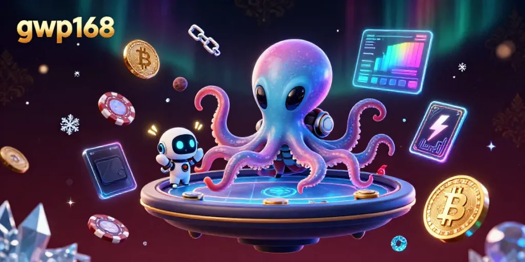 Gwp168 memainkan permainan poker yang mengasyikkan dengan pecahan asteroid dan robot ceria.
