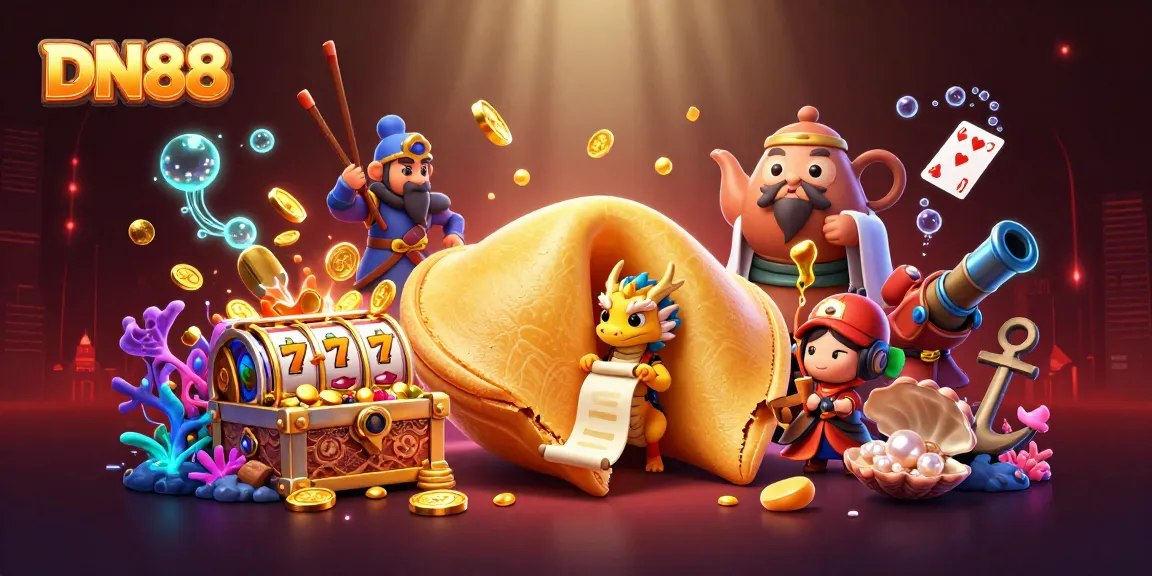 Experience winning strategies with DN88 in this vibrant 3D casino scene, showcasing vibrant elements.