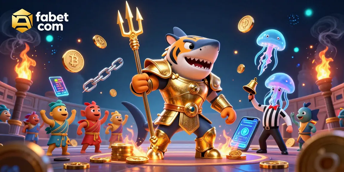 Experience high stakes at fabet com with this thrilling underwater casino scene.