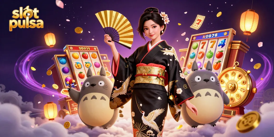 Engaging slot pulsa experience with vibrant 3D characters and dynamic casino elements.