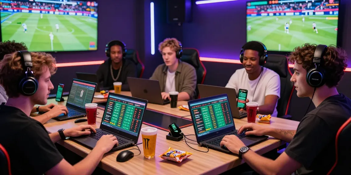 Dynamic online betting experience with friends engaging in red88 gaming atmosphere.