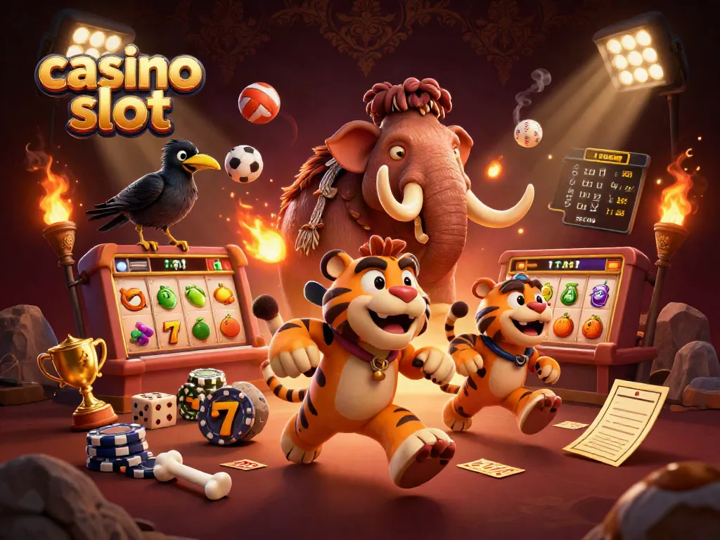 Experience vibrant casino slot action in an ultra-detailed 3D gambling scene.