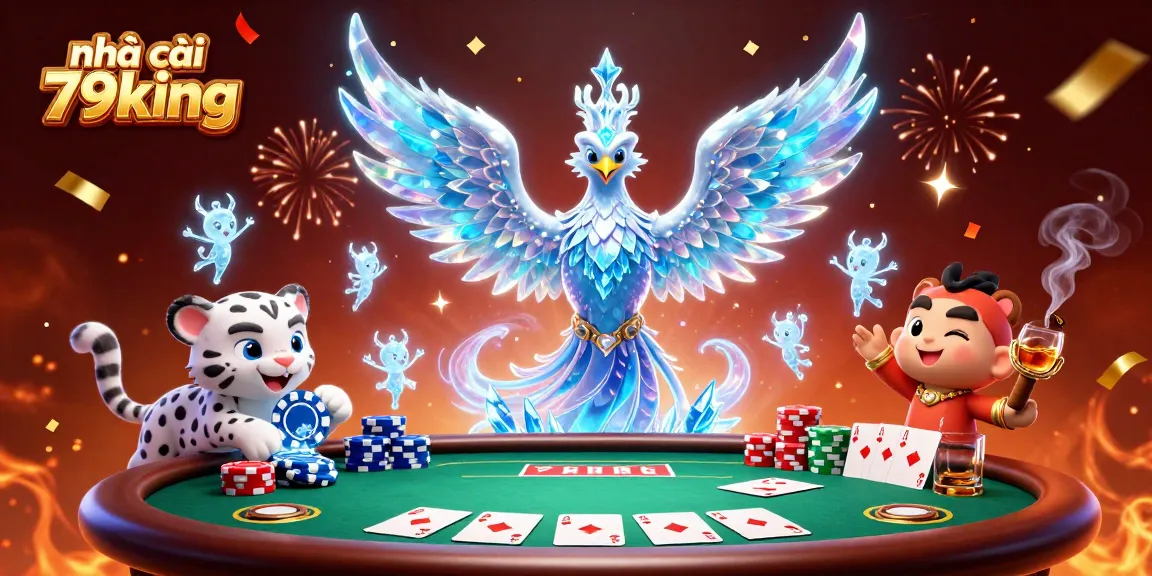 Experience thrilling gaming action at nhà cái 79king with captivating characters and vibrant casino elements.