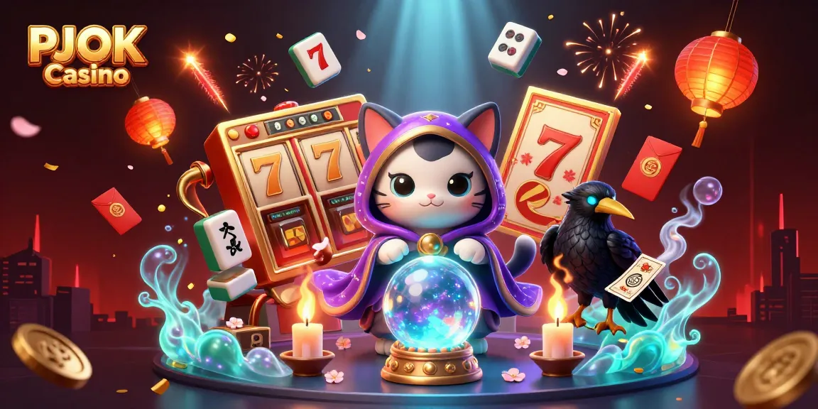 Experience the excitement of PJOK Casino with vivid characters and dynamic game elements.