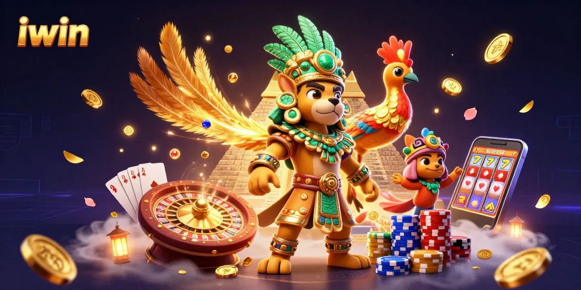 Experience thrilling iwin gaming action with vibrant casino characters and dynamic gaming elements.