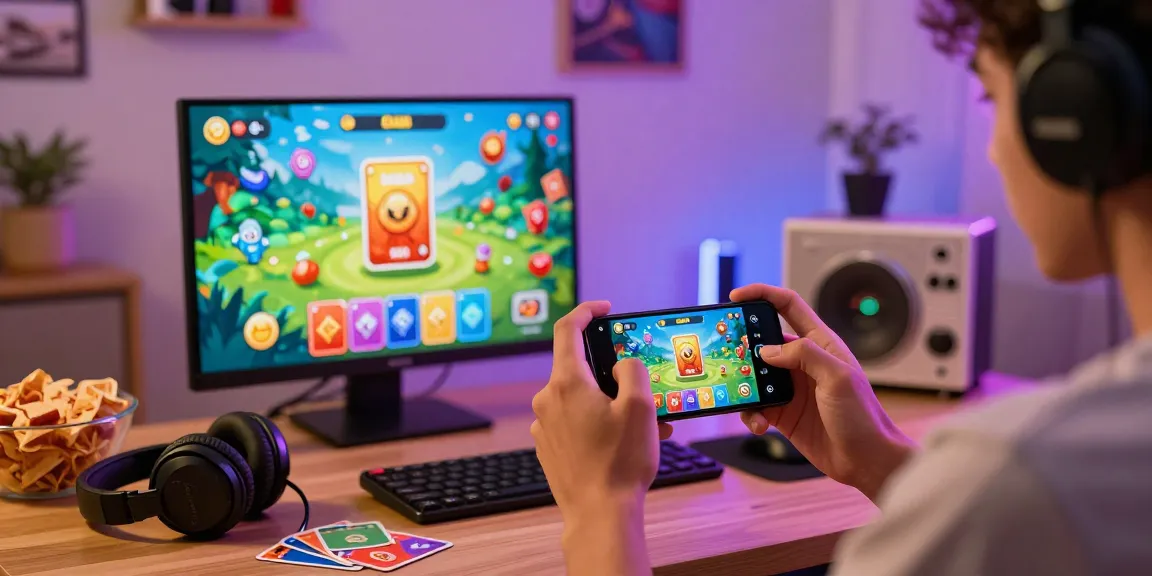 Engaging Jai Club gaming experience with smartphone and game elements in an inviting setting.
