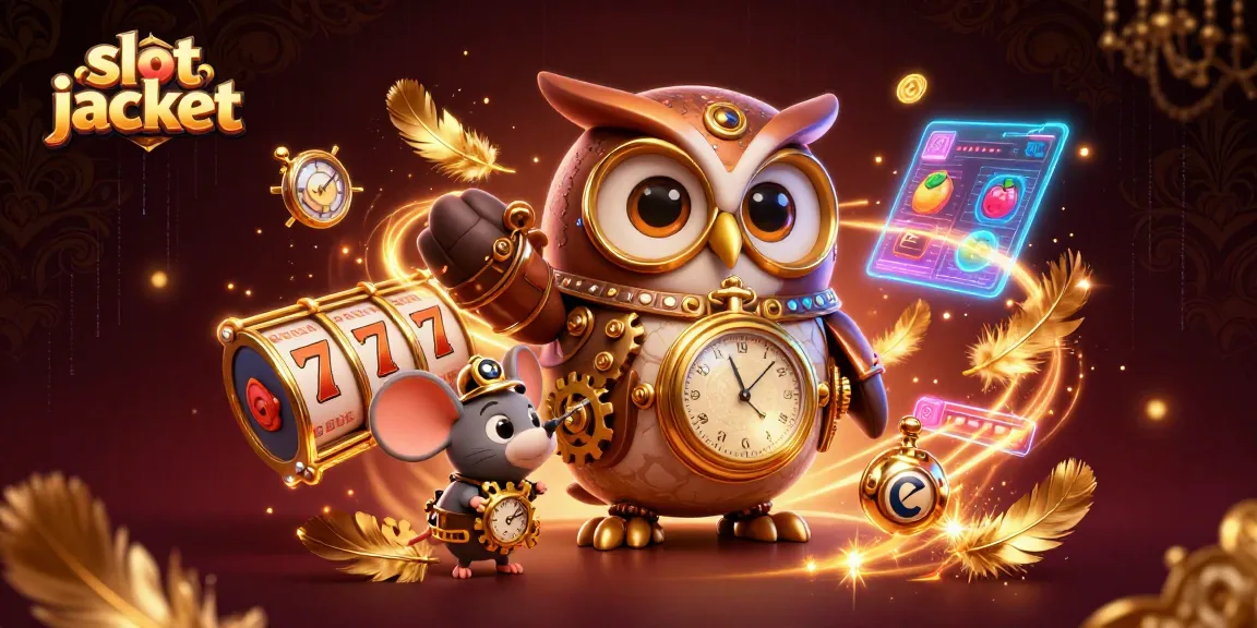Mengguncang slot jackpot dengan pemandangan 3D kasino dan karakter kartun masa depan.