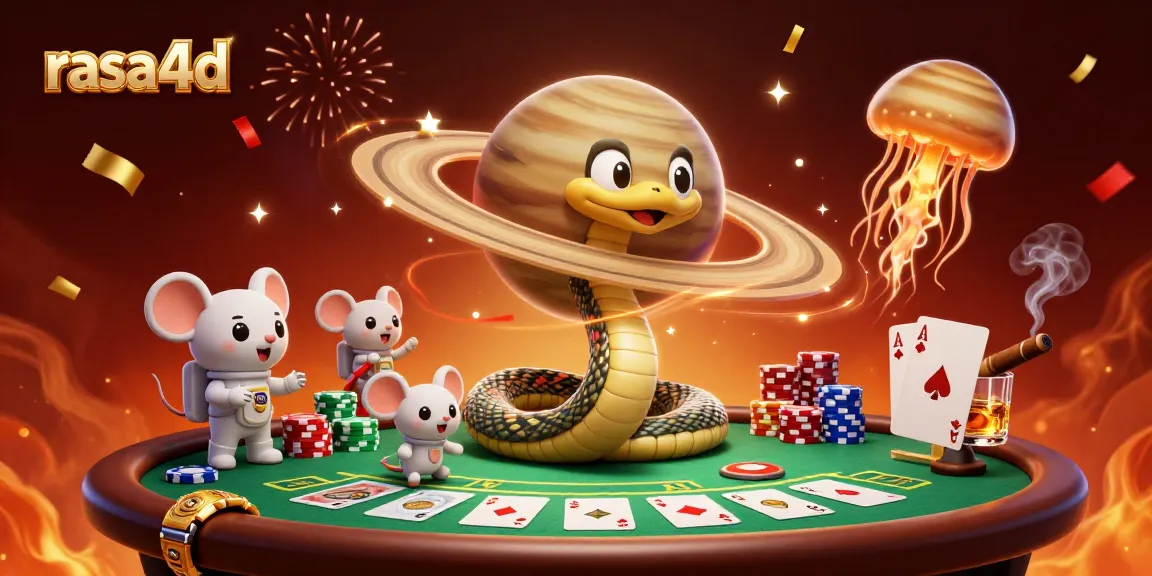 Menangkan taruhan dengan rasa4d di meja poker yang penuh chip berwarna-warni