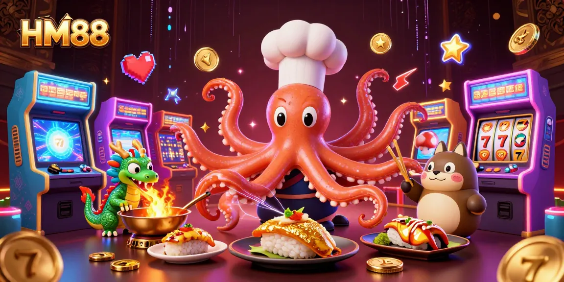 Engage in thrilling gameplay at HM88 with a vibrant casino scene showcasing dynamic characters and gaming elements.