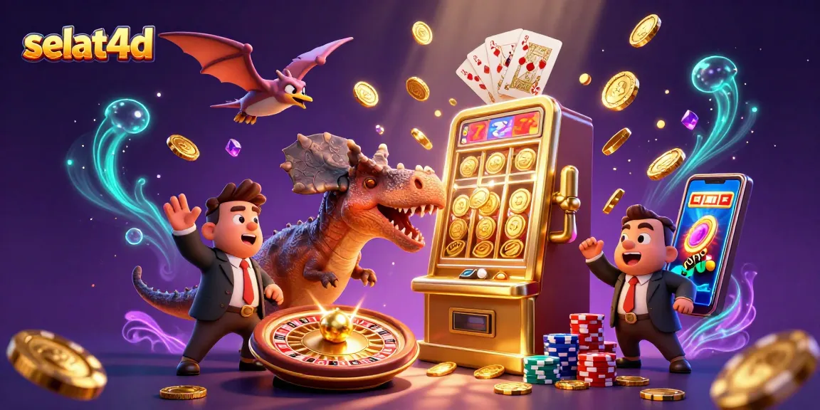 Watch selat4d players win jackpots with vibrant slot machines and animated casino characters!