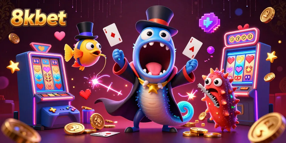 Experience 8xbet's vibrant gambling scene with a magical underwater twist and dazzling casino elements.