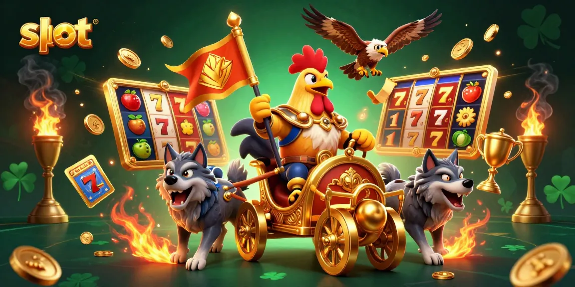 Engage with thrilling slot battles featuring dynamic reels and jackpot action in vibrant casino artwork.