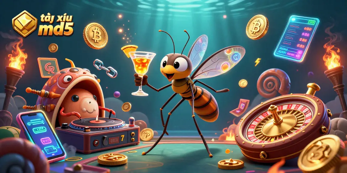 Experience the excitement of tài xỉu md5 with colorful 3D casino characters and dynamic elements.
