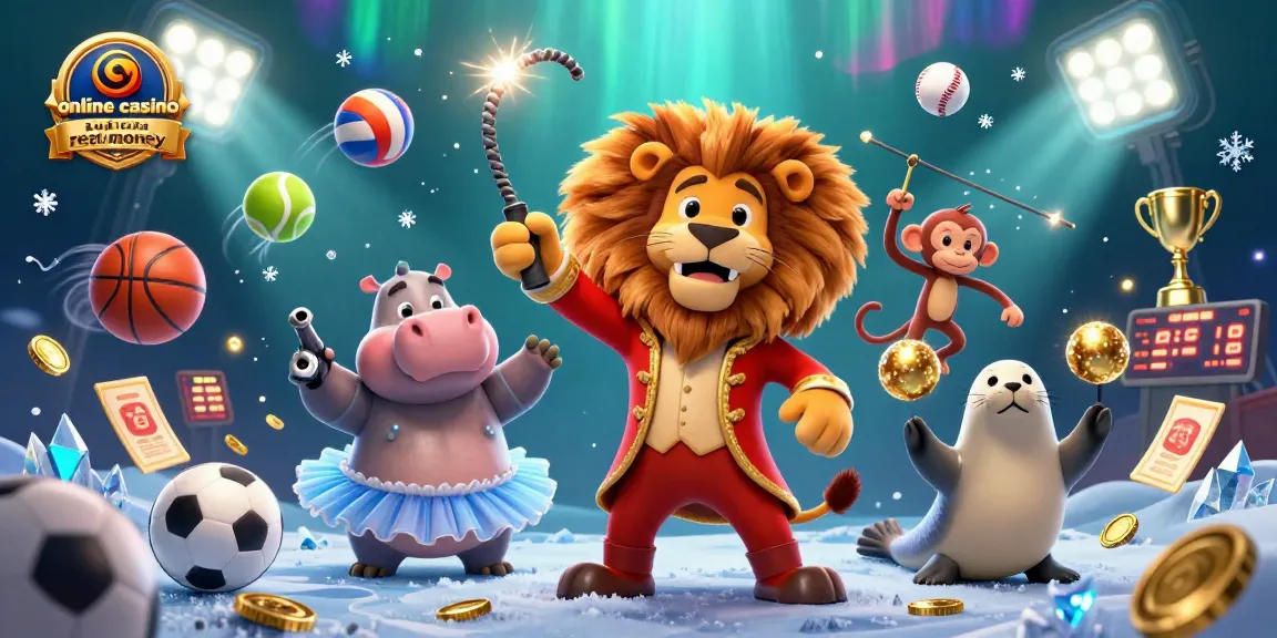 Experience the excitement of playing online casino Australia real money with vibrant characters and dynamic sports elements.