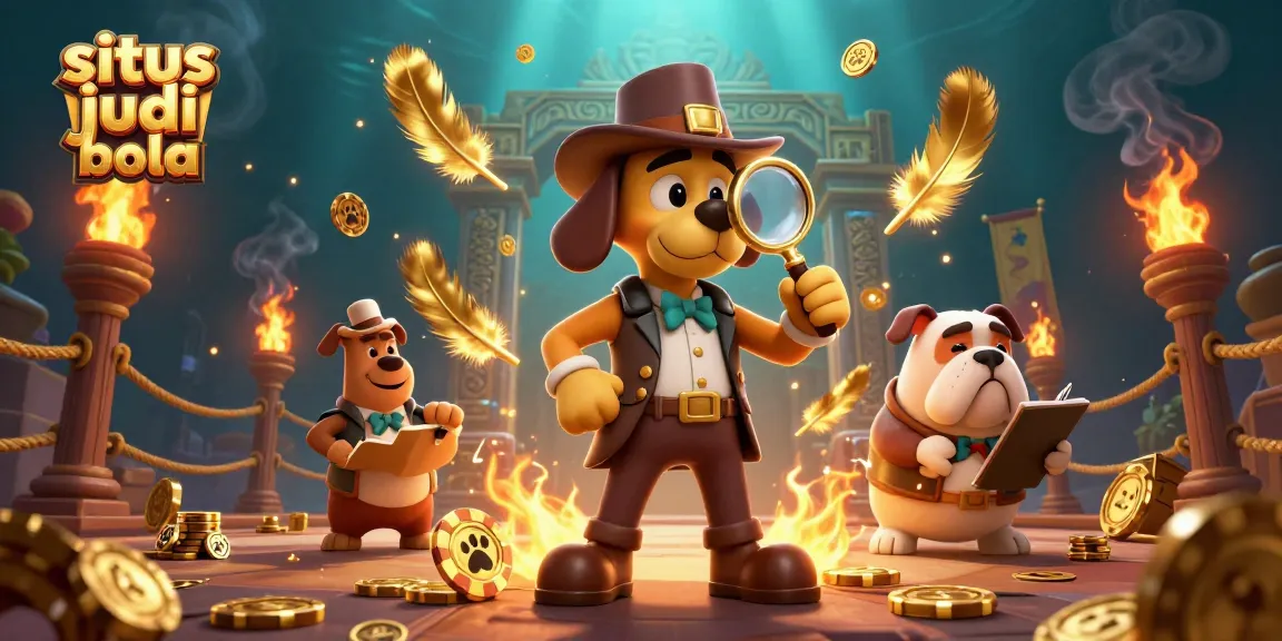 Discover exciting gameplay strategies at situs judi bola with a detective theme illustration.